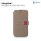 Кожаный чехол Zenus Masstige Color Point Diary Series для Samsung N7100 Galaxy Note 2 (серый)